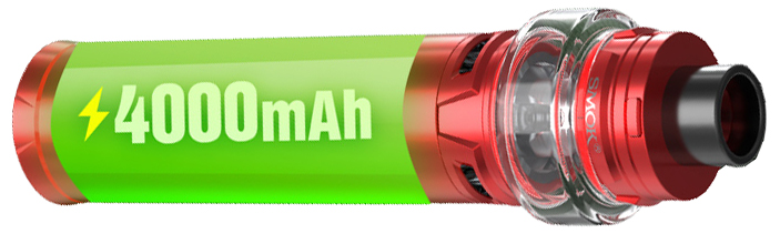 Bateri SMOKTECH V9 MAX nabízí baterii o kapacitě 4000mAh, elektronická cigareta V8 Baby Kapacita bateri elektronické cigarety SMOKTECH Stick V9 MAX
