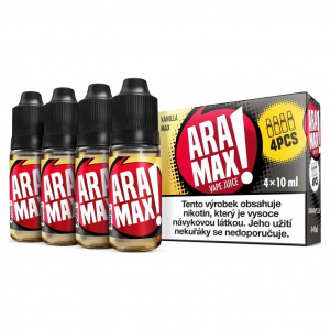 E-liquid Aramax Vanilla Max - Vanilka (4x10ml)