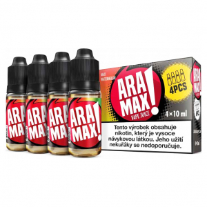 E-liquid Aramax Max Watermelon - Vodní meloun (4x10ml)
