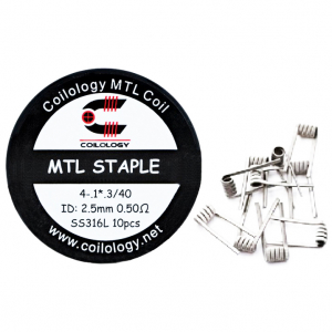 Coilology MTL Staple předmotan&eacute; spir&aacute;lky SS316 0,5ohm 10ks