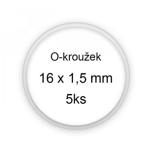 Sada těsnění, o-kroužky, 16x1,5mm 5ks