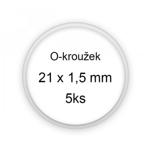 Sada těsnění, o-kroužky, 21x1,5mm 5ks