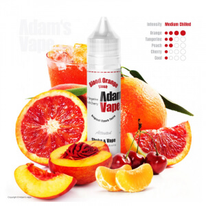 Příchuť Adam's Vape Blood Orange Slush - Červený pomeranč, mandarinka a broskev