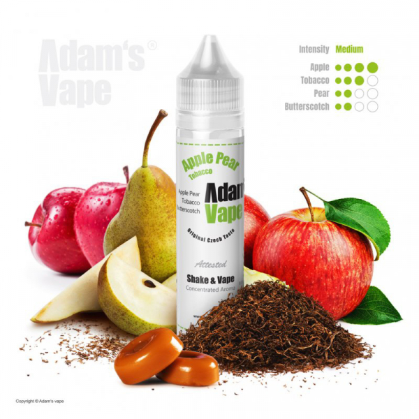 Příchuť Adam's Vape Apple Pear Tobacco - Tabák, hruška a jablko