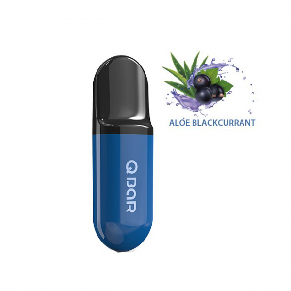Joyetech VAAL Q-Bar Aloe Blackcurrant jednor&aacute;zov&aacute; elektronick&aacute; cigareta (Aloe Vera a čern&yacute; ryb&iacute;z)