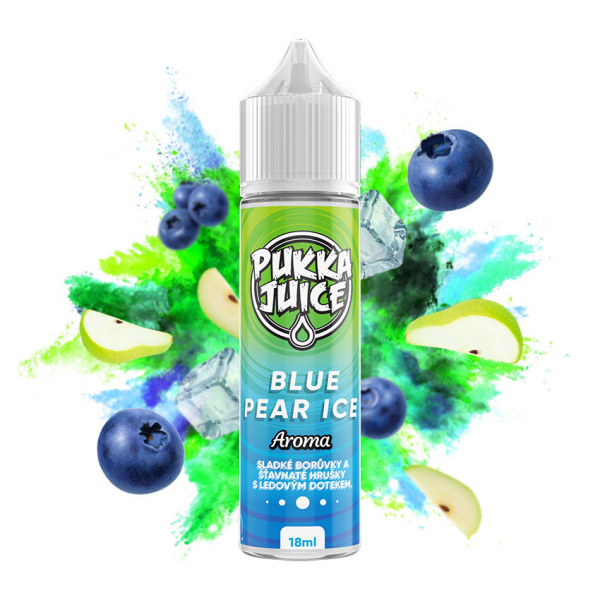 Příchuť Pukka Juice Blue Pear Ice - Ledová borůvka s hruškou