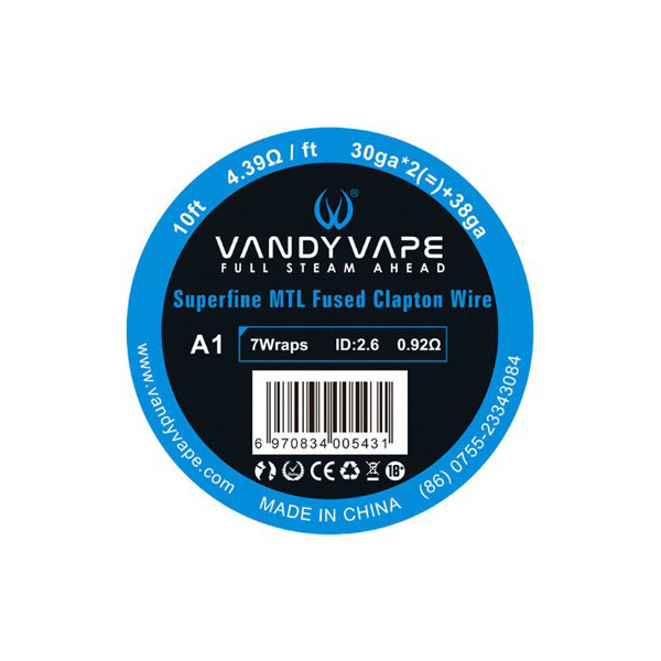 Vandy Vape Superfine MTL Fused Clapton odporový drát KA1 (30GA *2 + 38GA) 3m