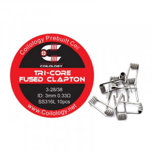 Coilology Tri-Core Fused Clapton předmotan&eacute; spir&aacute;lky Ni80 0,33ohm