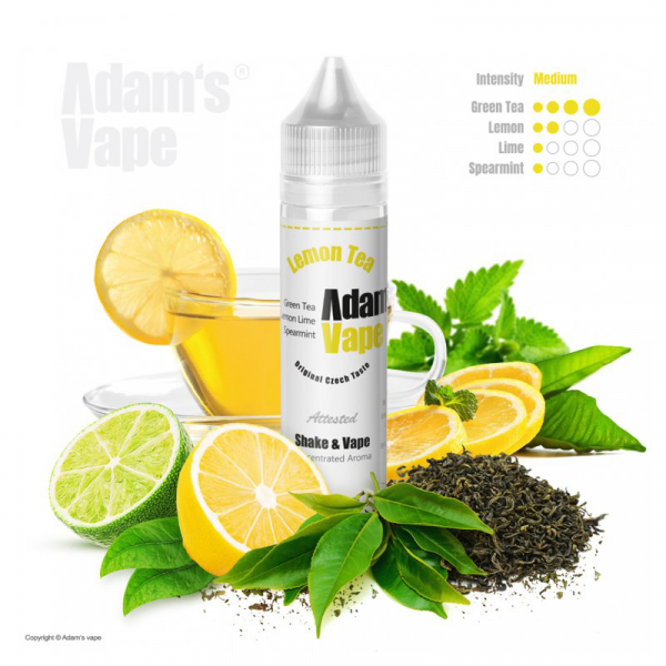 Příchuť Adam's Vape Lemon Tea - Osvěžující zelený čaj