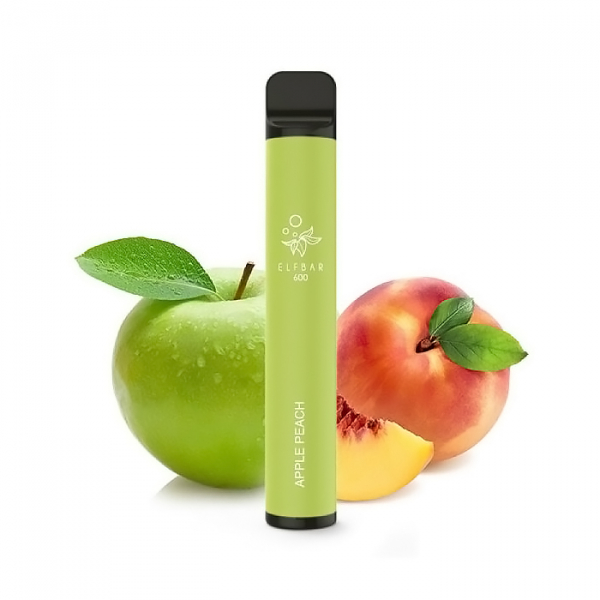 Elf Bar 600 Apple Peach jednorázová elektronická cigareta (Jablko, broskev)
