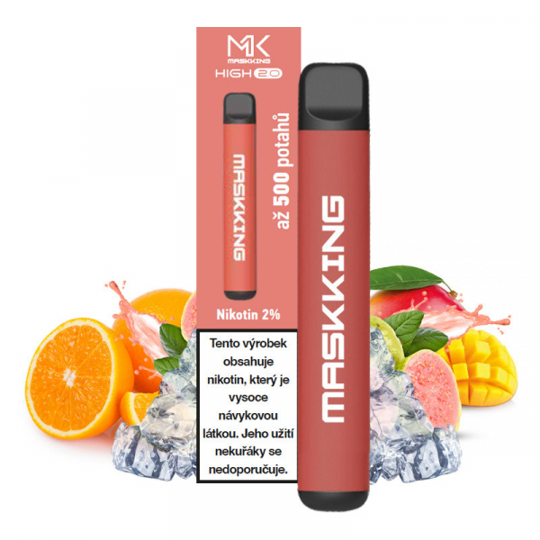 Maskking High 2.0 O.M.G jednor&aacute;zov&aacute; elektronick&aacute; cigareta (Pomeranč, mango a guava)