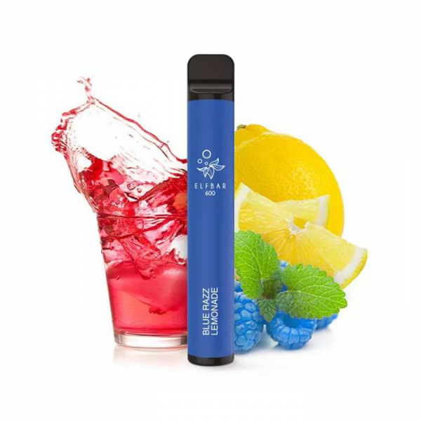 Elf Bar 600 Blue Razz Lemonade jednorázová elektronická cigareta (Chladivá modrá malina)
