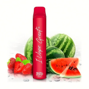 IVG Bar Plus Strawberry Watermelon jednorázová elektronická cigareta (Jahoda a vodní meloun)