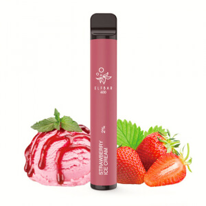 Elf Bar 600 Strawberry Ice Cream jednorázová elektronická cigareta (Jahodová zmrzlina)