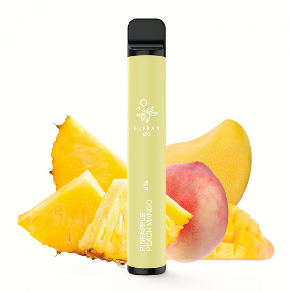 Elf Bar 600 Pineapple Peach Mango jednorázová elektronická cigareta (Ananas, broskev a mango)