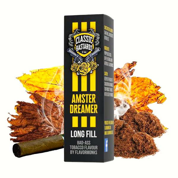 Příchuť Flavormonks Classic Bastards Amsterdreamer - Kořeněný virginia tabák (20ml)