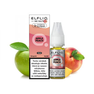 E-liquid ELF BAR ELFLIQ Nic SALT Apple Peach - Jablko a broskev (10 ml)