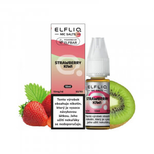 E-liquid ELF BAR ELFLIQ Nic SALT Strawberry Kiwi - Jahody a kiwi (10 ml)