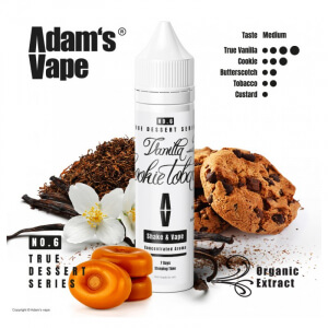 Příchuť Adam's Vape Vanilla Cookie Tobacco - Tabák, vanilka a cookie sušenka