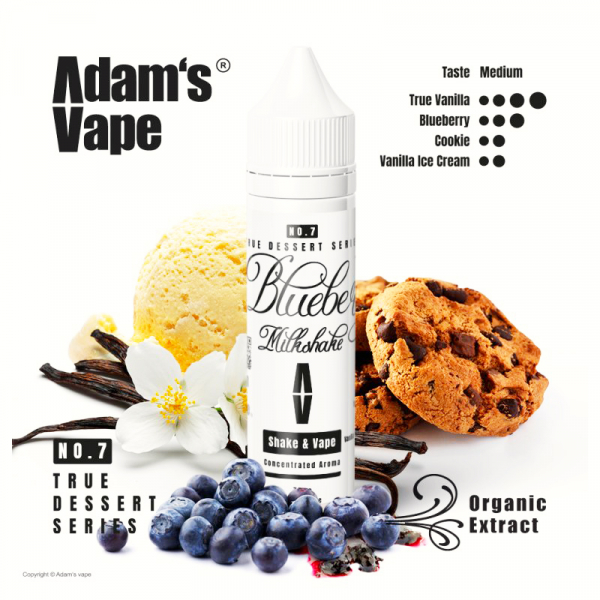Příchuť Adam's Vape Blueberry Milkshake - Borůvkový milkshake s vanilkou