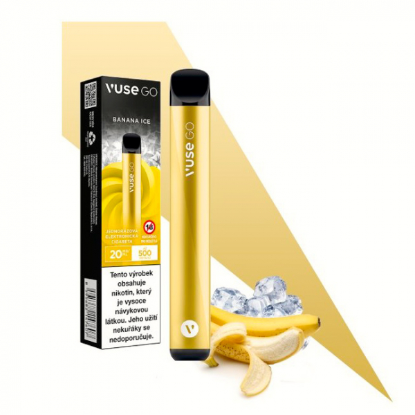 Vuse Go Banana Ice jednor&aacute;zov&aacute; elektronick&aacute; cigareta (Chladiv&yacute; ban&aacute;n)