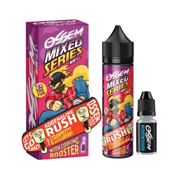 Př&iacute;chuť OSSEM Adrenaline Rush - Jahoda, čern&yacute; ryb&iacute;z (20 ml)