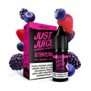 E-liquid Just Juice SALT Berry Burst - Borůvky, lesní jahody, ostružiny, maliny (10 ml)