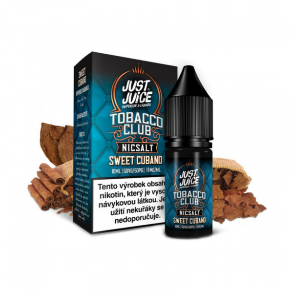 E-liquid Just Juice SALT Tobacco Sweet Cubano - Kubánský doutník (10 ml)