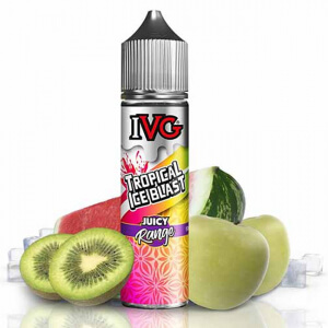 Příchuť IVG Tropical Ice Blast - Kiwi, vodní meloun, zelené jablko (18 ml)
