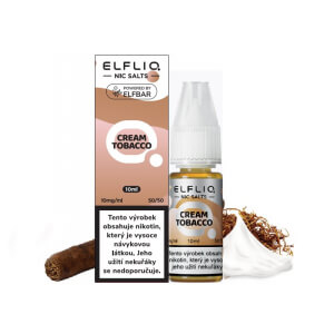 E-liquid ELF BAR ELFLIQ Nic SALT Cream Tobacco - Krémový tabák (10 ml)