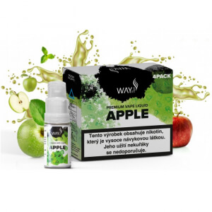 E-liquid WAY to Vape 4Pack Apple - Zelené jablko (4x10ml)