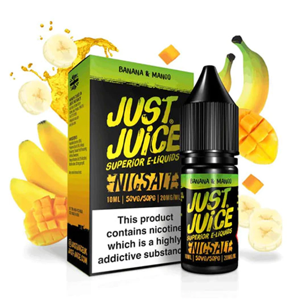 E-liquid Just Juice SALT Banana Mango - Banán, mango (10 ml)