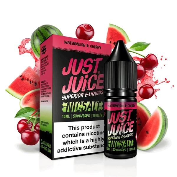 E-liquid Just Juice SALT Watermelon Cherry - Vodní meloun, třešeň (10 ml)