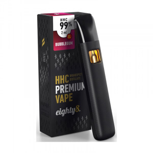 Vaporizační pero Eighty8 HHC, 99% HHC Vape Bubblegum - Žvýkačka