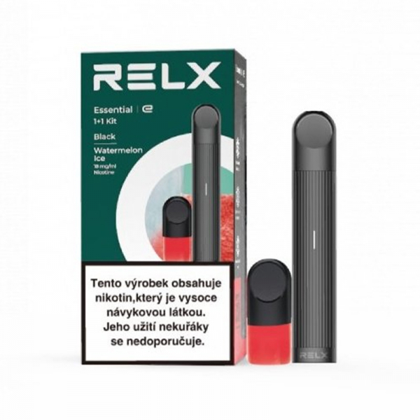 RELX Essential Starter Kit - elektronická cigareta, 350 mAh - Watermelon Ice - Ledový meloun (18 mg)