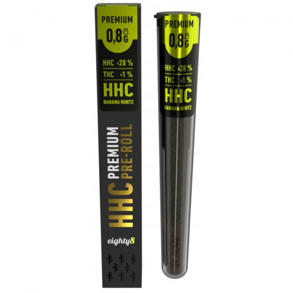 Eighty8 HHC Pre Rolls, 28% HHC Banana Runtz 0,8g