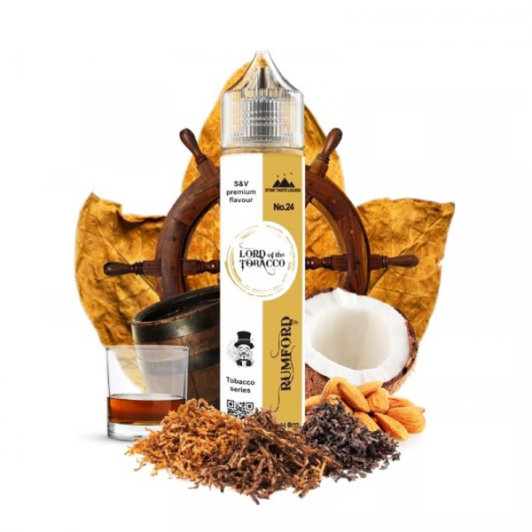 Př&iacute;chuť Dream Flavor Lord of the Tobacco Rumford  -  D&yacute;mkov&yacute; tab&aacute;k, rum, kokos, mandle