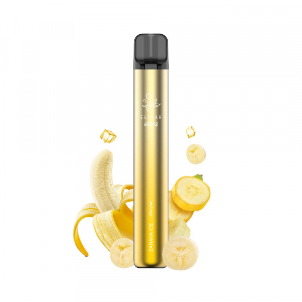 Elf Bar 600 V2 Banana Ice jednor&aacute;zov&aacute; elektronick&aacute; cigareta (Ledov&yacute; ban&aacute;n) 20 mg