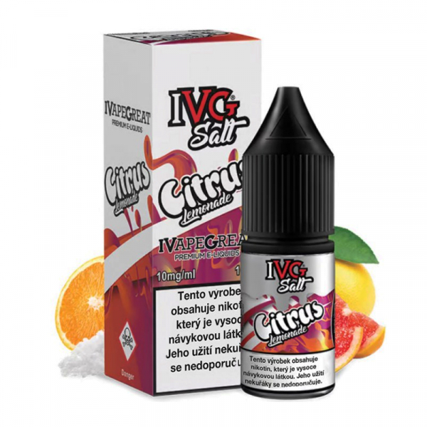 E-liquid IVG SALT Citrus Lemonade - Citrusová limonáda (10 ml)