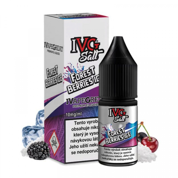 E-liquid IVG SALT Forest Berries Ice - Třešeň, ostružina, rybíz (10 ml)