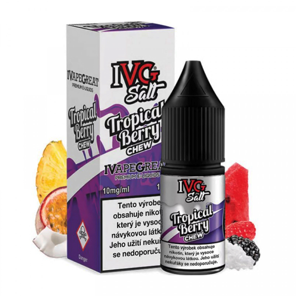 E-liquid IVG SALT Tropical Berry - Mix tropického a lesního ovoce (10 ml)