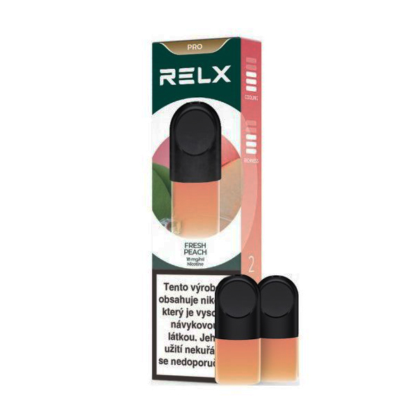 RELX Essential POD, náplň Fresh Peach 18 mg (broskev s mátou)
