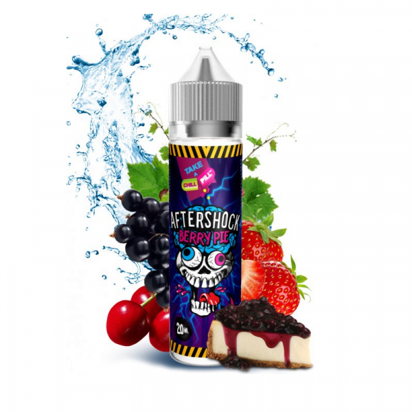Příchuť Chill Pill Shake and Vape Aftershock - Cheesecake s lesním ovocem