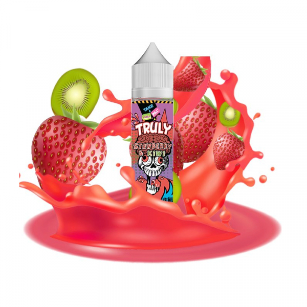 Příchuť Chill Pill Shake and Vape Truly Strawberry and Kiwi - Jahoda, kiwi