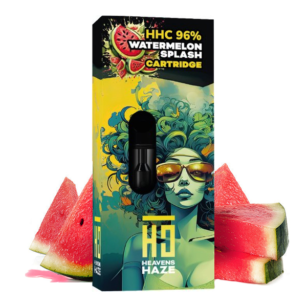 Heavens Haze HHC Cartridge, 96% HHC  Watermelon Splash - Vodn&iacute; meloun (1 ml)