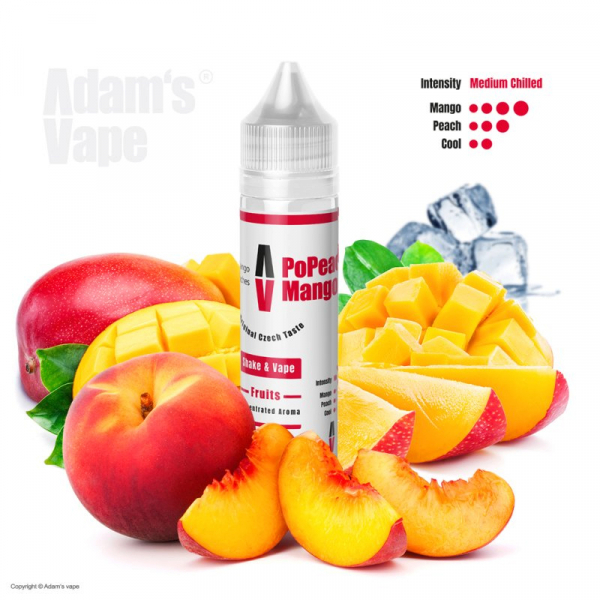 Příchuť Adam's Vape PoPeachi Mango  - Ledové mango, broskev