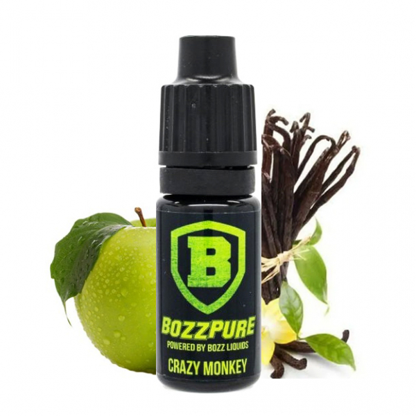 Příchuť Bozz Pure Crazy Monkey - Jablka, vanilka a tajné koření (10 ml)