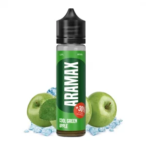 Příchuť Aramax Cool Green Apple - Chladivé zelené jablko (12 ml)