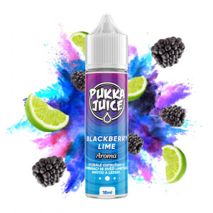Příchuť Pukka Juice Blackberry Lime - Chladivá ostružina s citrusy (18ml)