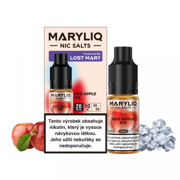 E-liquid MARYLIQ Nic SALT Red Apple Ice - Ledové červené jablko (10 ml)